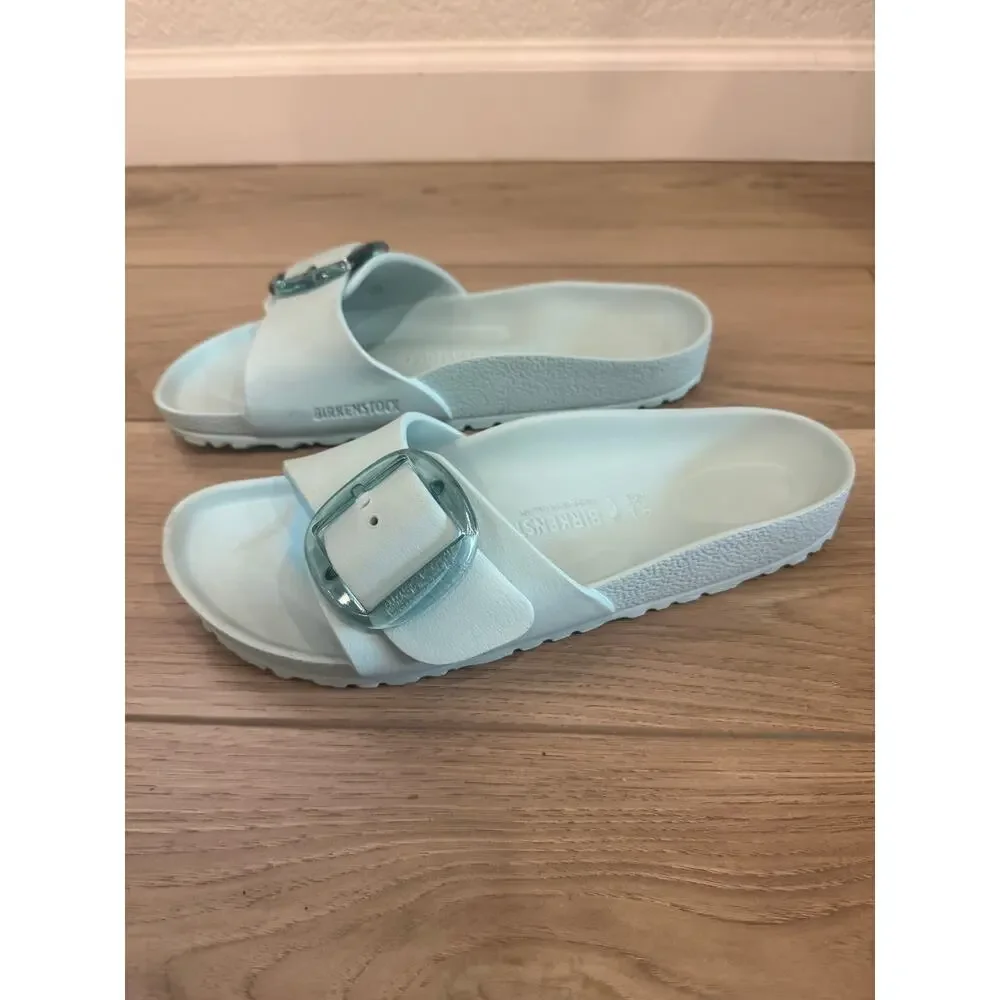 Birkenstock Madrid Big Buckle Surf Green EVA Sandals Sz 41 Women's 10-10.5 - Picture 3 of 9